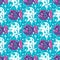 Seamless nautical pattern. Tropical fish and Jellyfish background.