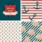 Seamless nautical patterns