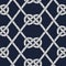 Seamless nautical rope pattern. Carrick Bend knot