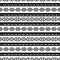 Seamless Navajo tribal black and white pattern. Ethnic vector ornament.