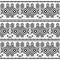 Seamless Navajo tribal black and white pattern. Ethnic vector ornament.