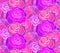 Seamless neon texture with roses. The day of the Dead. Vector pattern