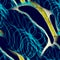 Seamless Neuron Cell. Abstract Sketch. Human Neuron Cell. Cartography Swirled Background. Neuro Fractal Texture. Cyberpunk Neon
