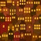 Seamless night city house pattern