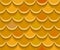 Seamless ocher clay roof tiles. Vector pattern