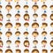 Seamless office worker pattern