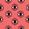 Seamless open eye pattern