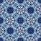 Seamless openwork pattern in the form of snowflakes or lace napkins. Artwork for creative design, art and entertainment.