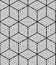 Seamless optical ornamental pattern, three-dimensional geometric