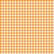 Seamless Orange Checkered Fabric Pattern Background Texture