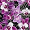 Seamless orchid design