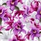 Seamless orchid modern