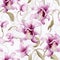 Seamless orchid modern background