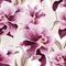 Seamless orchid vintage