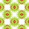 Seamless organic colorful abstract mosaic green pattern making g