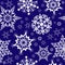 Seamless ornament with snowflakes