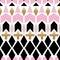 Seamless ornamental abstract pattern on white