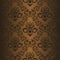 Seamless ornamental brown Wallpaper
