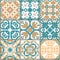 Seamless ornamental tile backgrounds