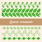 Seamless ornaments of the pixel green leaves