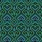 Seamless ornate knitted pattern