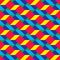 Seamless Overlaid Cmyk Polygonal Shapes Pattern