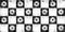 Seamless painted floral country checker black and white artistic acrylic paint texture background