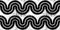 Seamless painted retro sea wave black and white artistic acrylic paint texture background