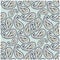 Seamless paisley blue and white pattern