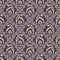 Seamless paisley damask wallpaper