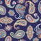 Seamless paisley pattern. Colorful floral ornament. Oriental design