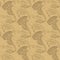 Seamless paleontology pattern with bones