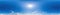 Seamless panorama of sky with light clouds in spherical equirectangular format with complete zenith for use in 3D