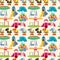 Seamless park playground pattern