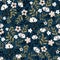 Seamless pastel pattern with flowers. Creative hight detailed floral texture. Great for fabric, textile Vector Illustration