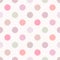 Seamless pastel polka dots pattern