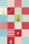 Seamless patchwork christmas pattern