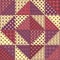 Seamless patchwork claret color pattern 1