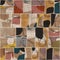 Seamless patchwork collage mix quilt pattern print