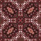 Seamless patchwork pattern with unusual floral ornament in russian style