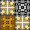 Seamless patchwork plaid tartan checkered pattern