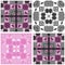 Seamless patchwork plaid tartan checkered pattern