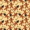 Seamless pattern_1_illustration of gingerbread man in a cylinder