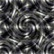 Seamless pattern, abstract background. Spirals and big X. Grayscale plus slightly blue and yellow.