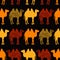 Seamless pattern with abstract camel.