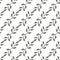 Seamless pattern with abstract doodle branch with leaf on white background. Vector repetition cute background