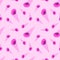 A seamless pattern, from an abstract fairy hat, in all shades of pink.
