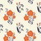 Seamless pattern with abstract flowering herbs.