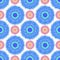 Seamless pattern with abstract furry circle