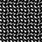 Seamless pattern with abstract motifs in black and white